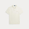 Pique - Custom Slim Fit Mesh Polo Shirt Parchment Cream