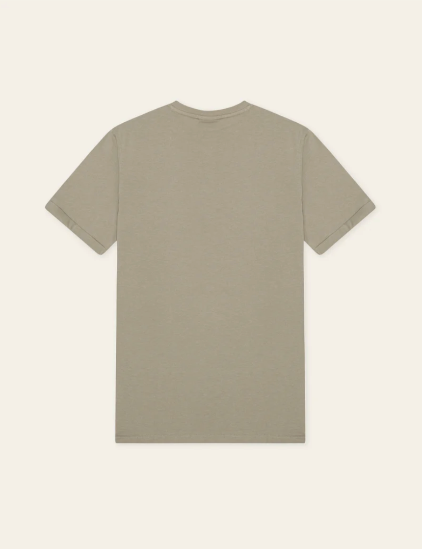 T Skjorte - Norregaard Contrast T-Shirt Laurel Oak Sand