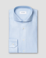 Skjorte - Semi Solid Signature Twill Contemporary Shirt Light Blue