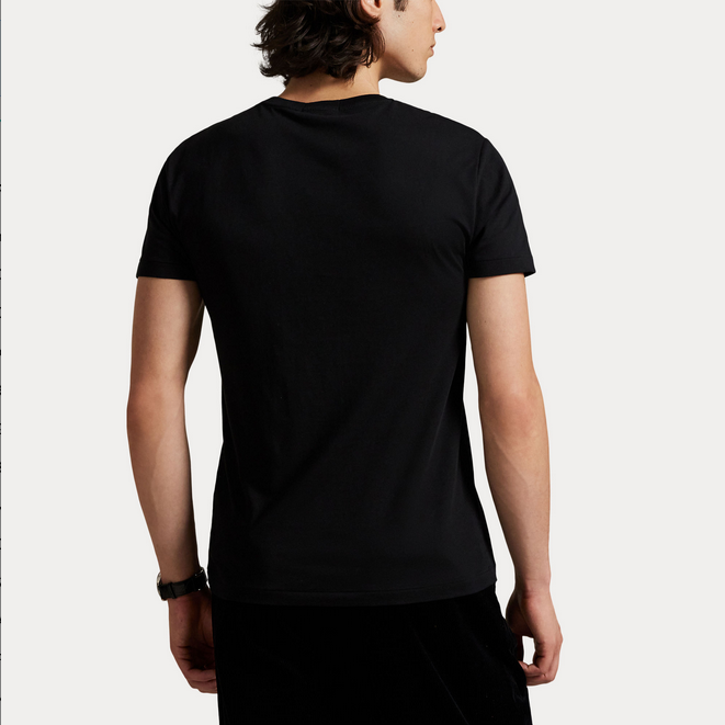 T skjorte - Custom Slim Fit Polo Bear Jersey T Shirt Black