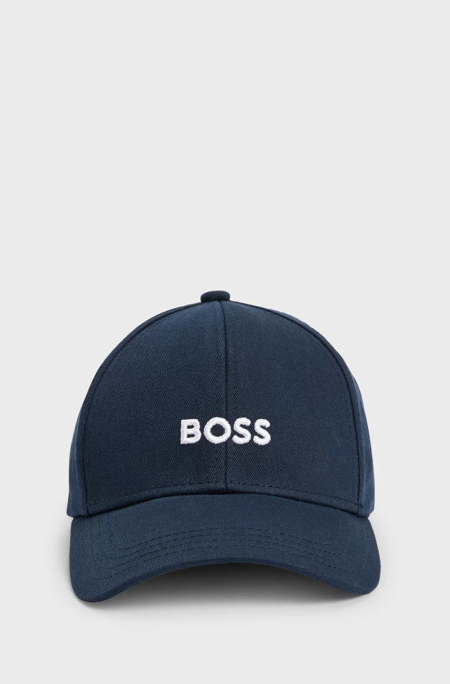 Caps - Zed Cotton-Twill Cap Embroidered Logo Dark Blue