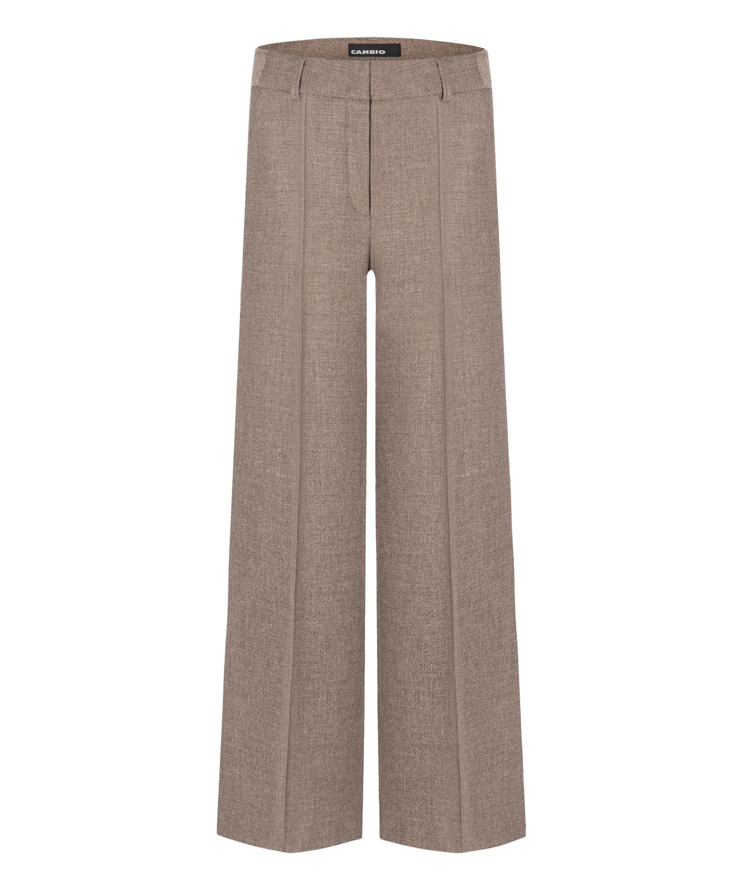 Dressbukse - Amelie Structured Wool Substitute Ash