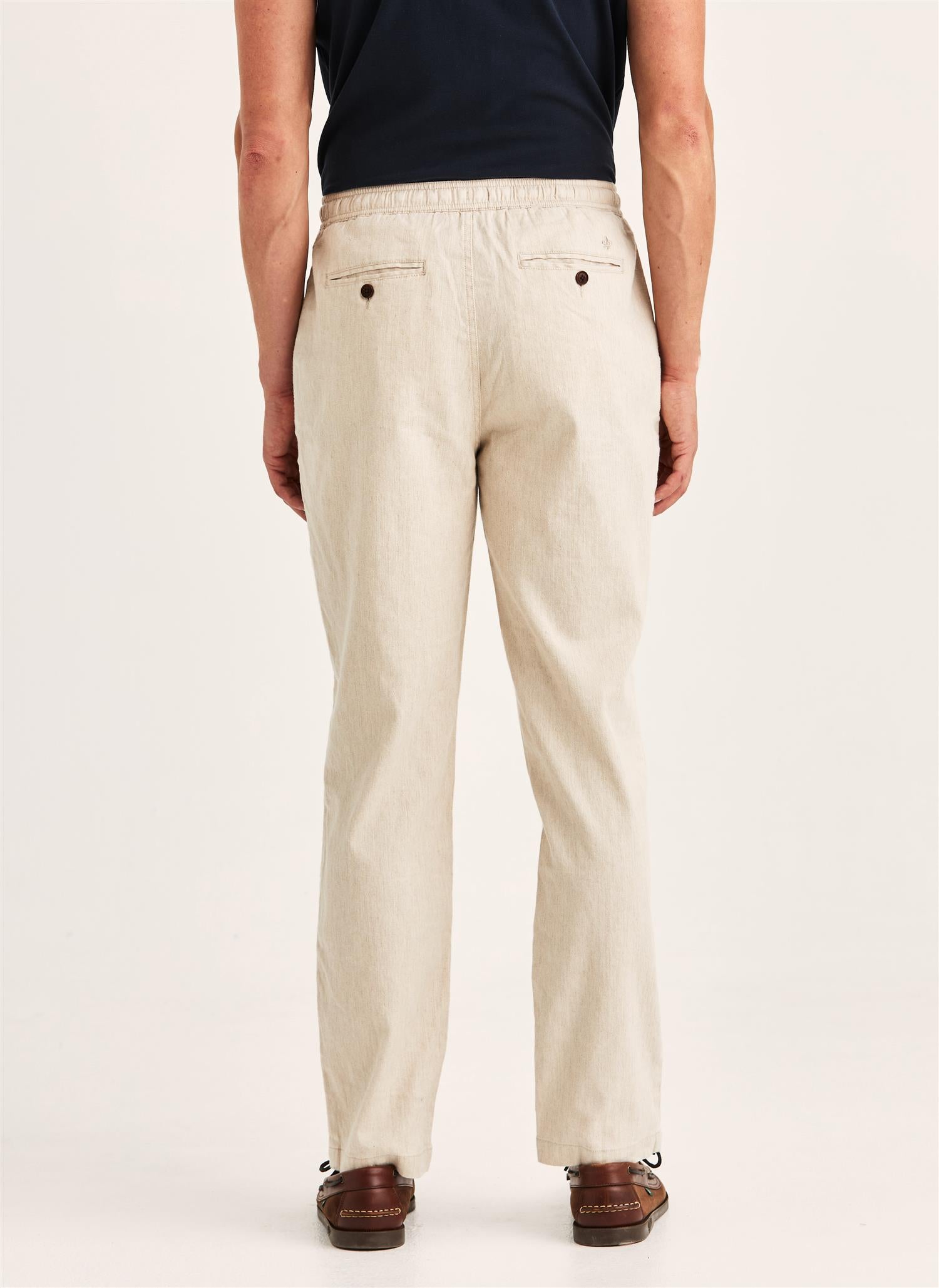 Linbukse - Fenix Linen Trouser Off White Beige