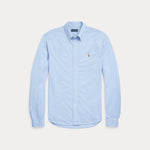 Skjorte - Knit Oxford Shirt Chambray Blue