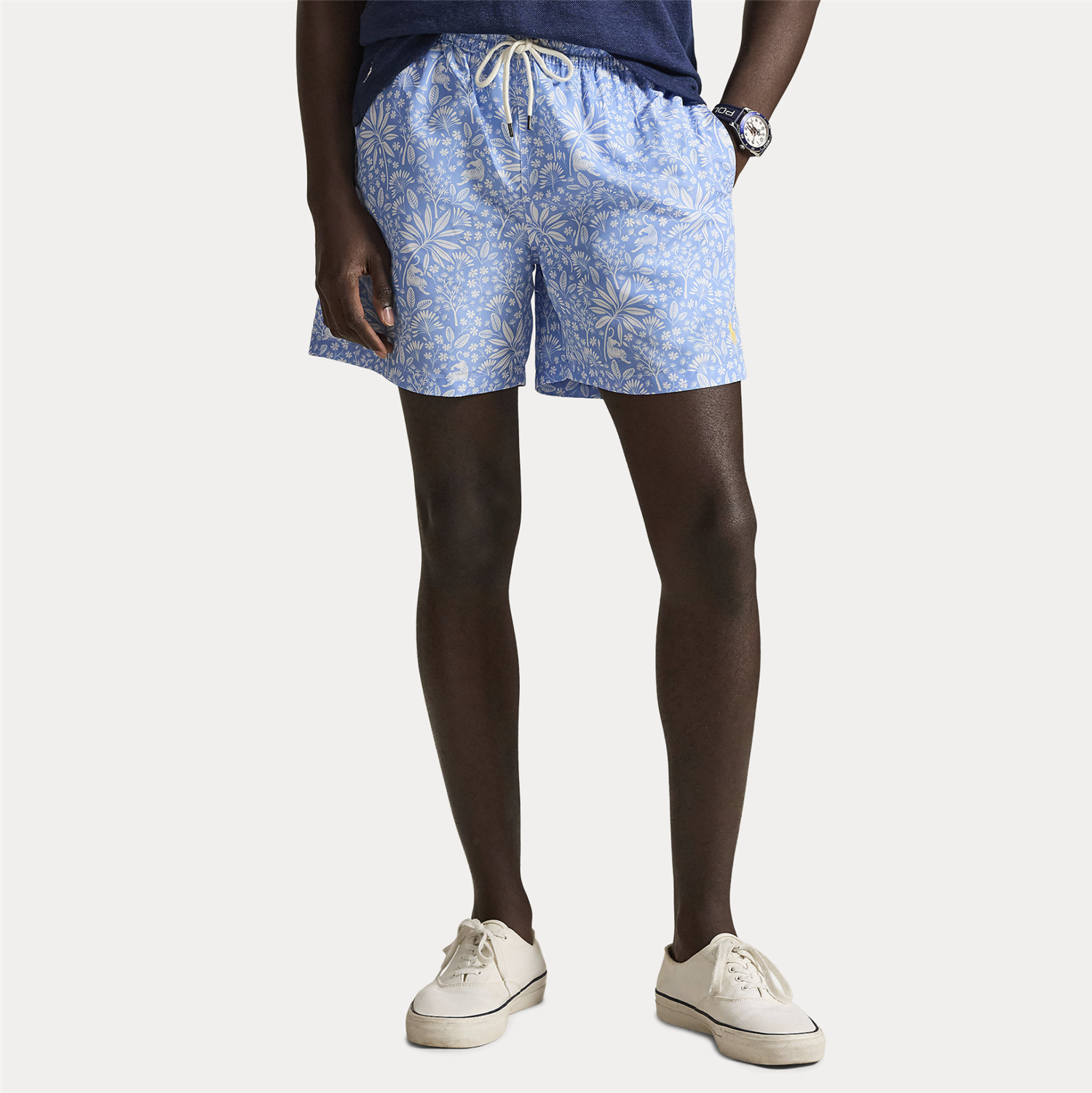 Badeshorts - Travelerer Classic Swim Trunk Blue Tiger Paardise