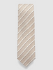 Slips - Classic Tie Beige Melange Stripe Grenadine