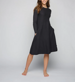 Kjole - Cecilie Merino Dress Black