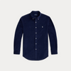 Skjorte - Custom Fit Corduroy Shirt Newport Navy