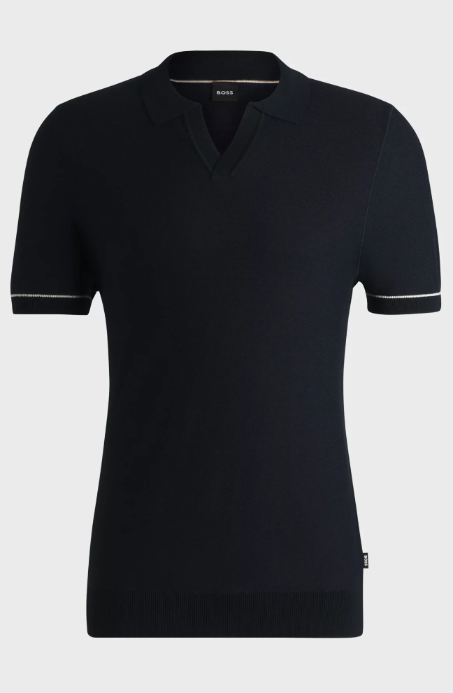 Pique - Jianluca Cotton-Blend Knit Sweater Dark Blue