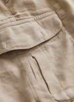 Shorts - Cargo Linen Short Khaki