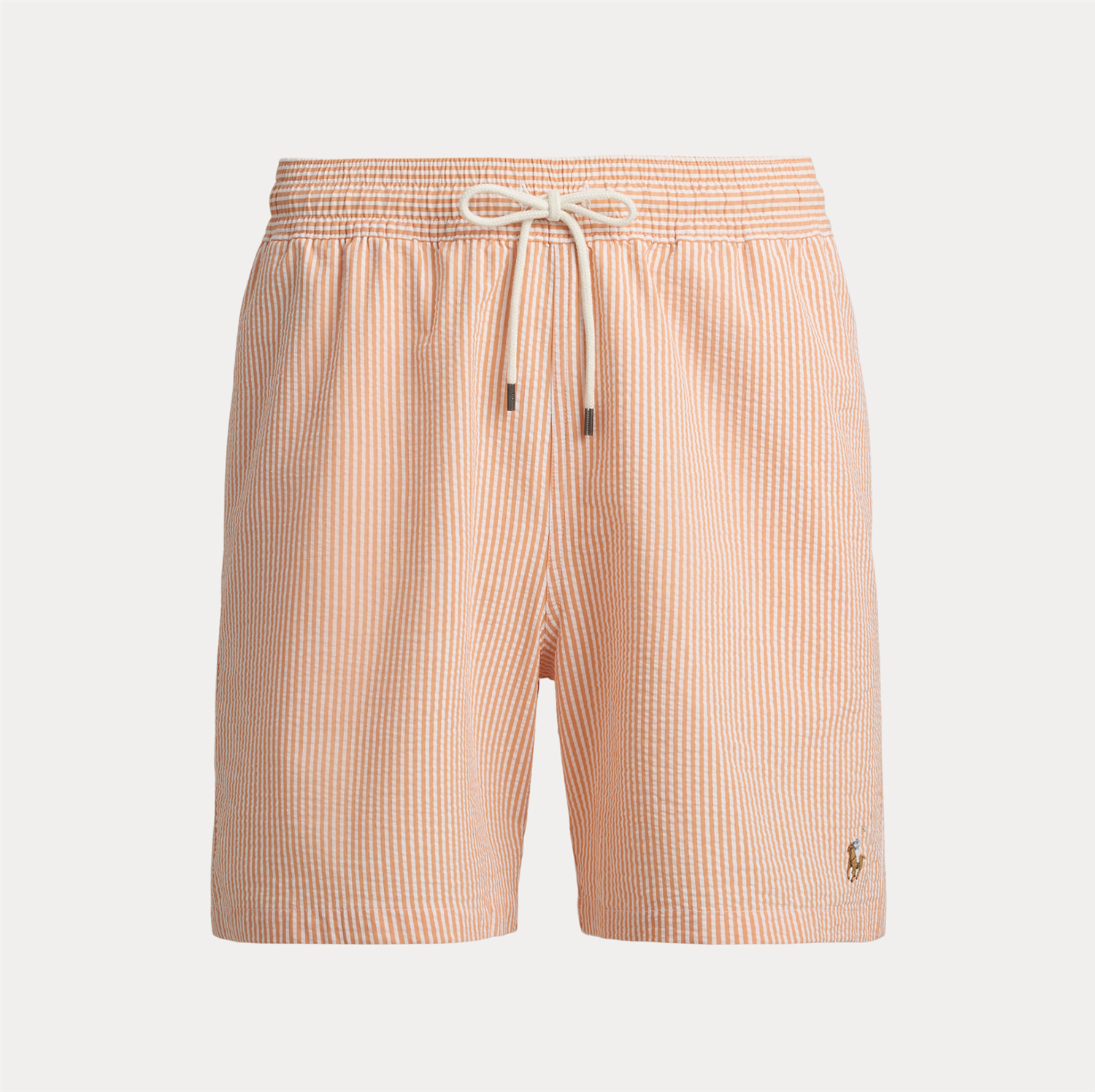 Badeshorts - Traveler Classic Swim Trunk Raft Peach Seersucker