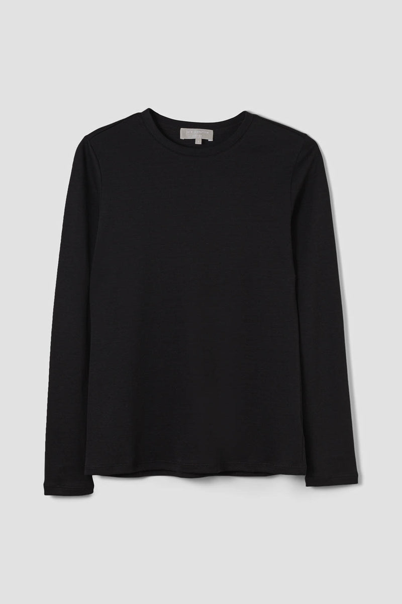 Topp - Roundneck Longsleeve Black