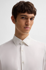 Skjorte - Hank Kent  Slim Fit Shirt Preformance Stretch Twill White