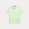 Pique - Custom Slim Fit Mineral-Dyed Mesh Polo Shirt Leaf