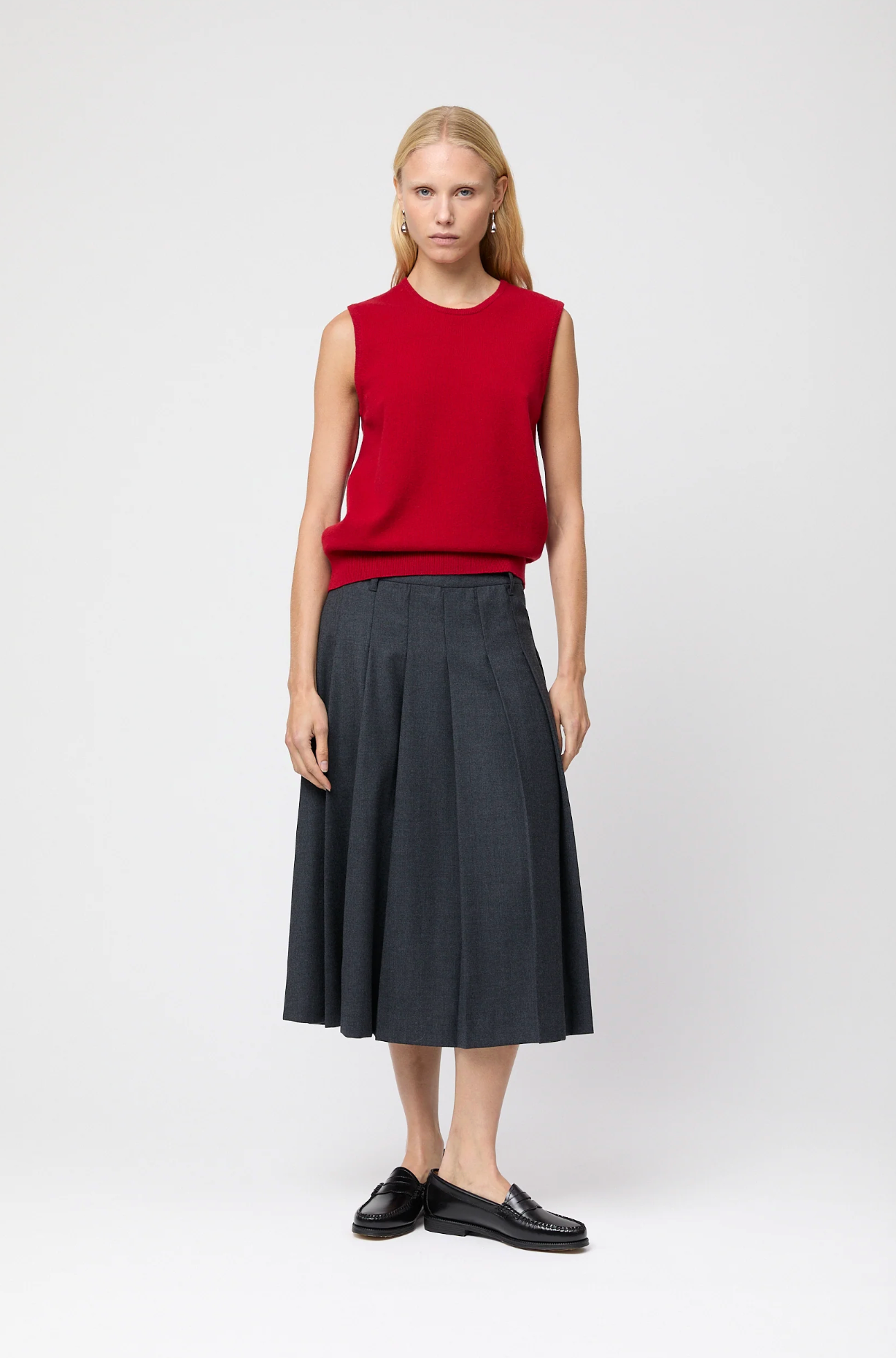 Topp - Classic Wool Tank Crimson