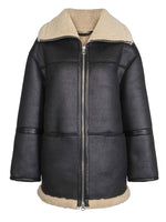 Ytterjakke - Leona Shearling Jacket Black