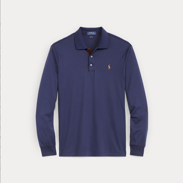 Genser - Custom Slim Fit Soft Cotton Polo Shirt Polo Navy