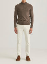 Genser - Merino John Zip Light Brown