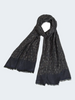 Skjerf - Geometric Pattern Wool Scarf
