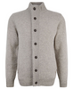 Genser - Essent Patch Zip Through Knitted Jumper Stone