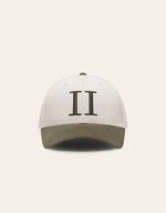 Caps - Baseball Cap Contrast Suede II Light Desert Sand / Forest Green