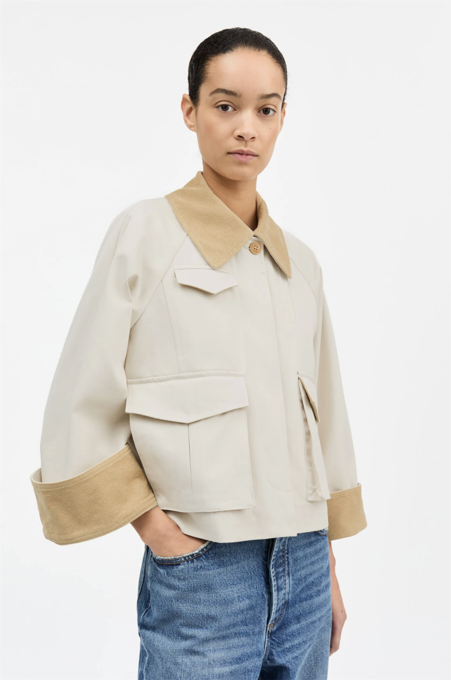 Jakke - Gaby Summer City Jacket Dusty White