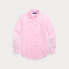 Skjorte - Custom Fit Linen Shirt Carmel Pink