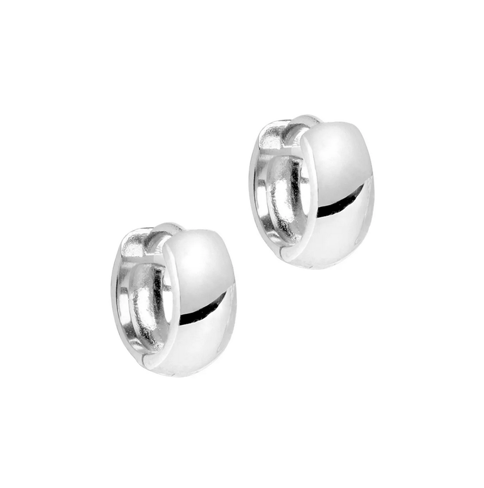 Øredobber - Classic Wide Hoops 15 mm Silver