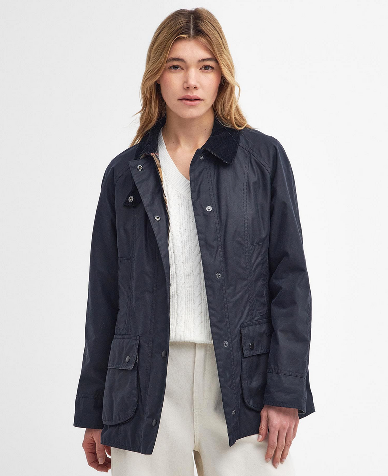 Jakke - Beadnell Wax Jacket Navy