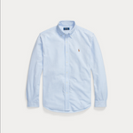 Skjorte - Knit Oxford Shirt Dress Shirt Blue/White