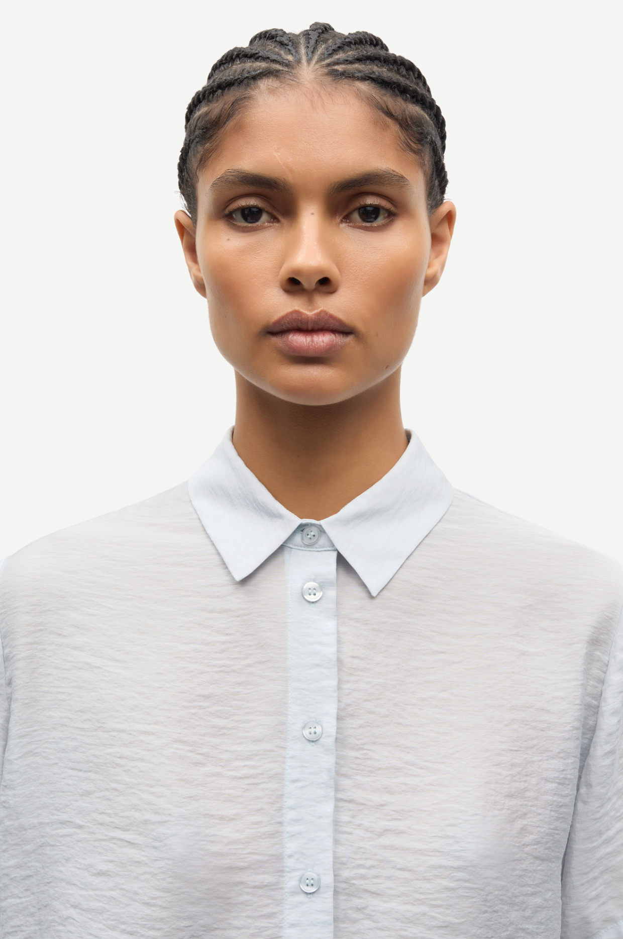 Skjorte - Samina NP Shirt Gray Dawn