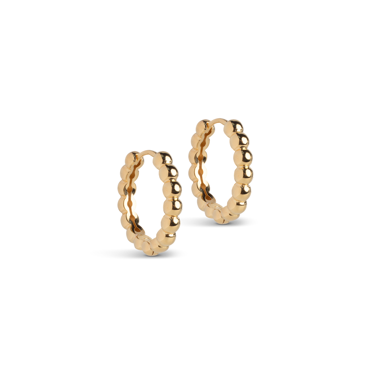 Øredobber - Ball large Hoops Gold