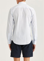 Skjorte - Seersucker Shirt-Slim Fit Light Blue