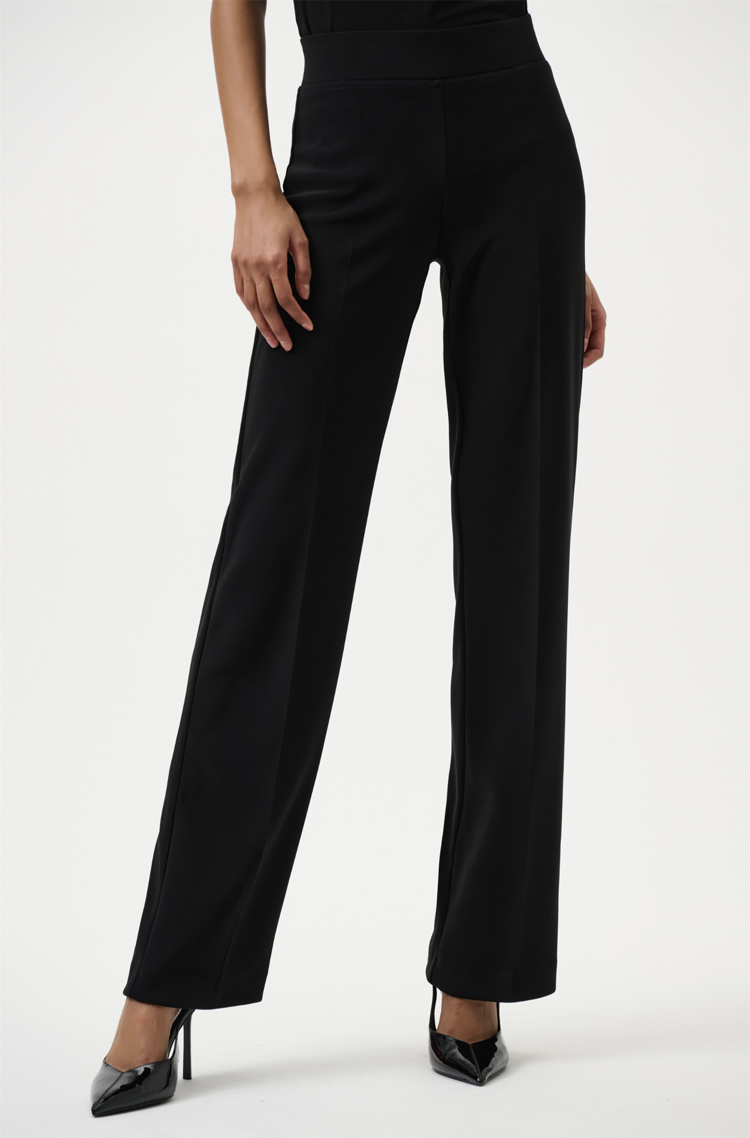 Bukse - Classic Wide Leg Pant Black