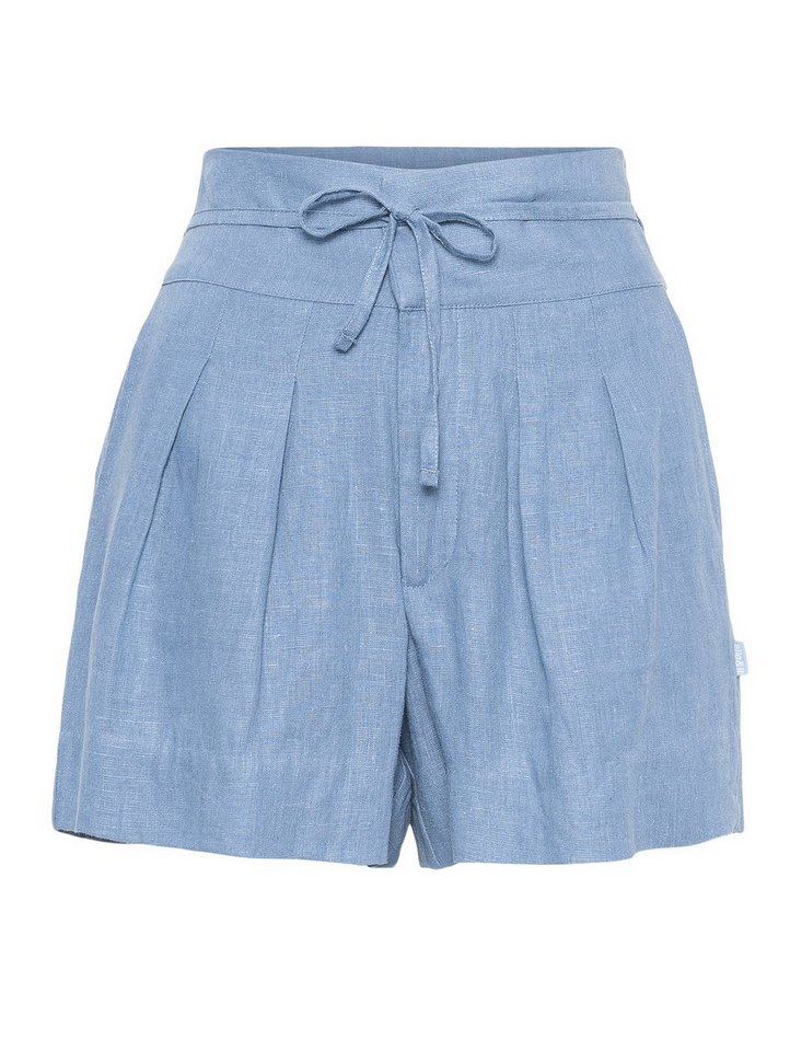 Shorts - Gail Linen Shorts Jeans Blue