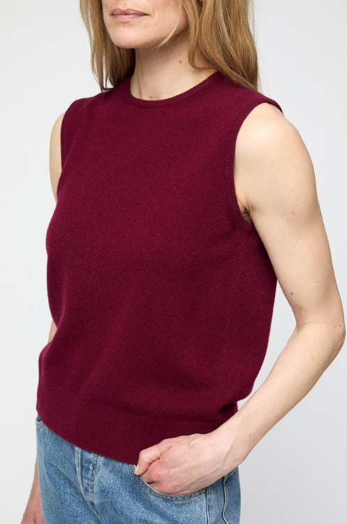 Topp - Classic Wool Tank Burgundy