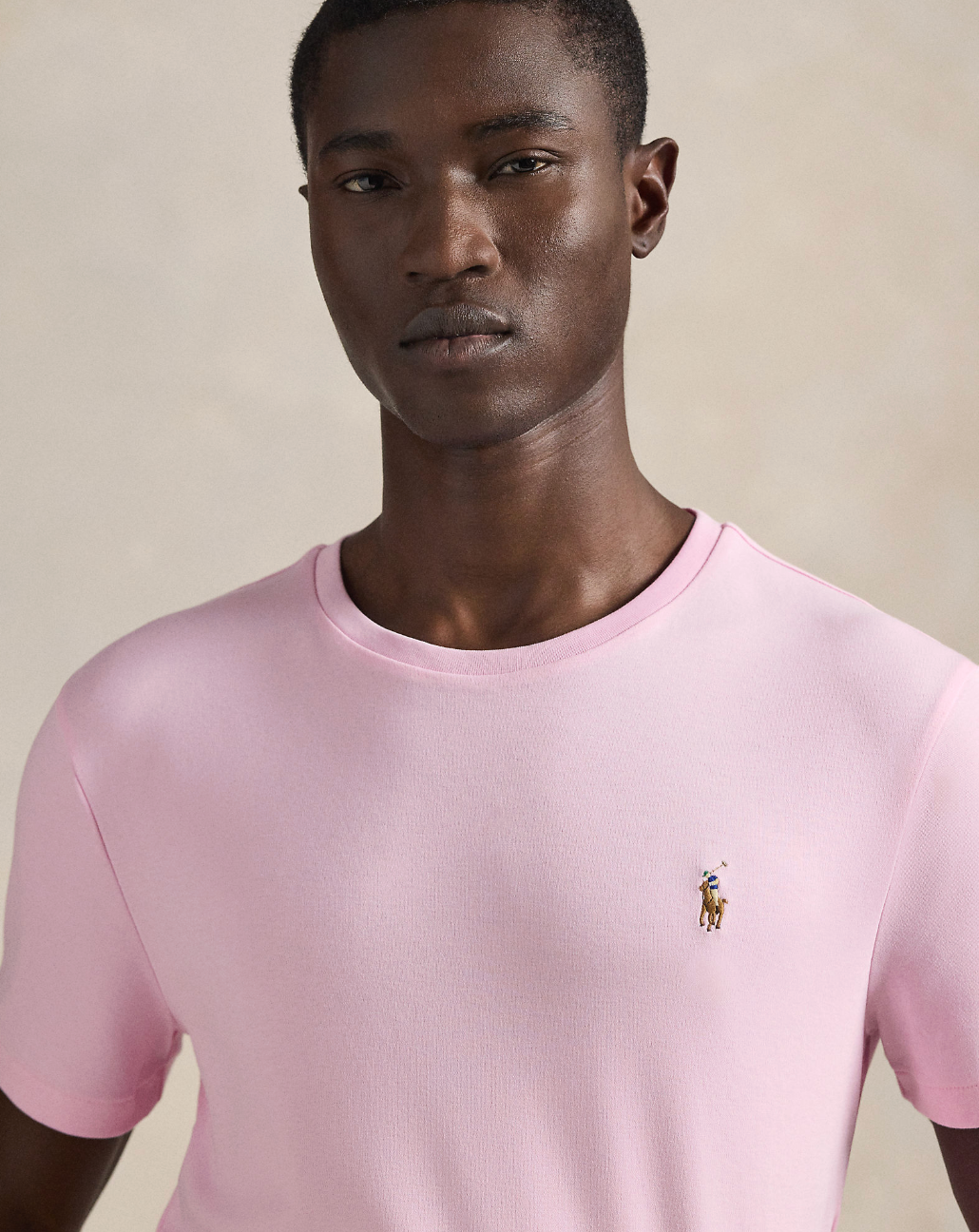 T-skjorte - Custom Slim Fit Soft Cotton T-Shirt Carmel Pink
