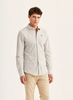 Skjorte - Camden Pique Shirt Brown Striped