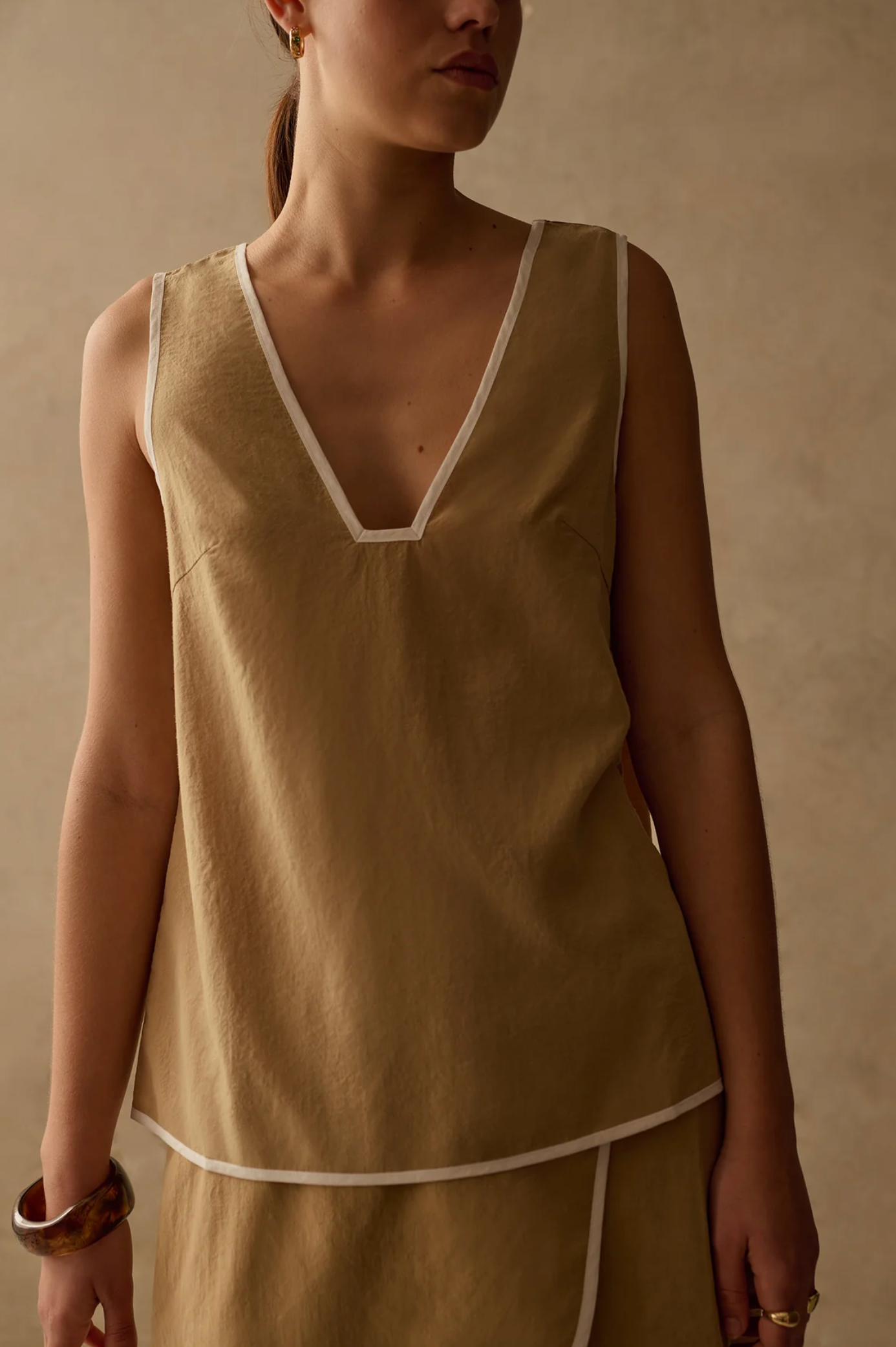 Topp - The Winona Top Tan