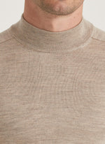 Genser - Merino Mock Neck Khaki