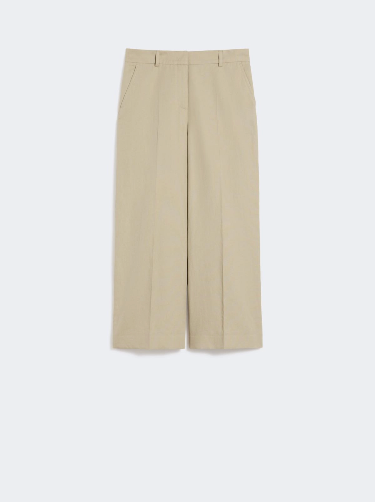 Bukse - Cotton and linen canvas trousers sand