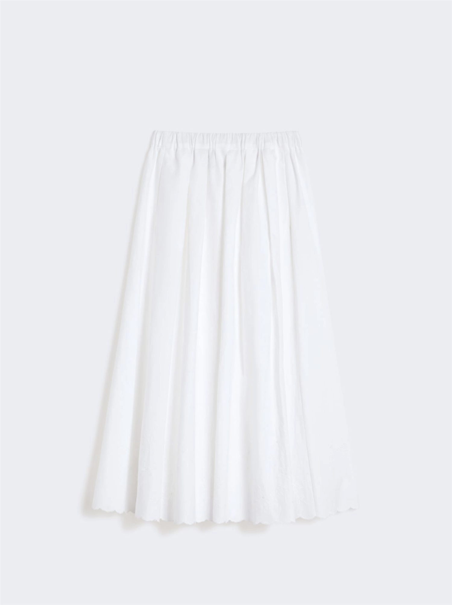 Skjørt - Pio Cotton and Linen Canvas Skirt White