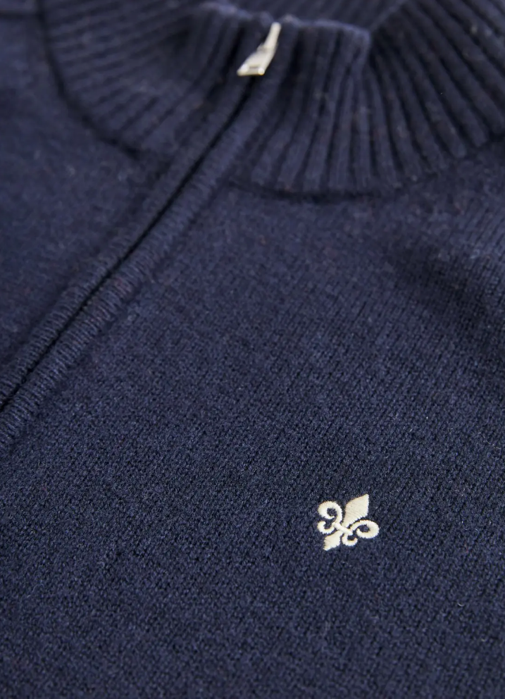 Genser - New Hertford Half Zip Navy