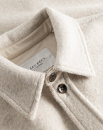 Jakke - Lennon Bouclè Overshirt Ivory