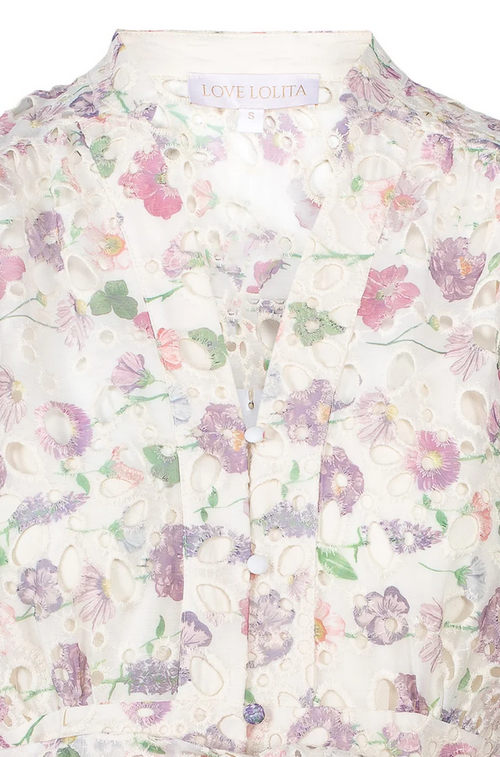 Kjole - Lenna Mini Dress French Floral