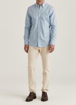 Skjorte - Watts Flannel Shirt Light Blue