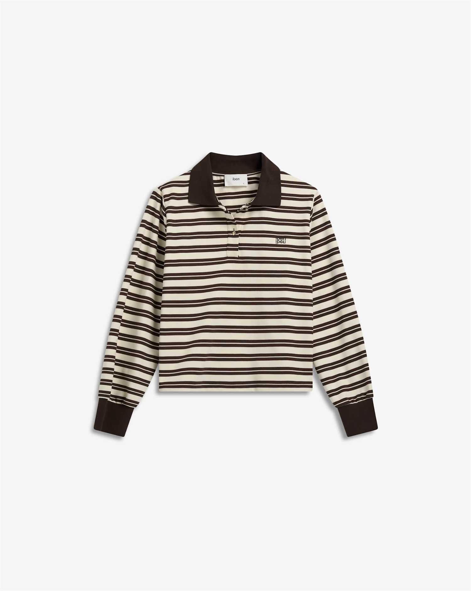 Genser - Grit Pique Sweater Cocoa Stripe