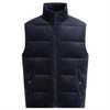 Vest - Candrian Cord Vest Open Blue