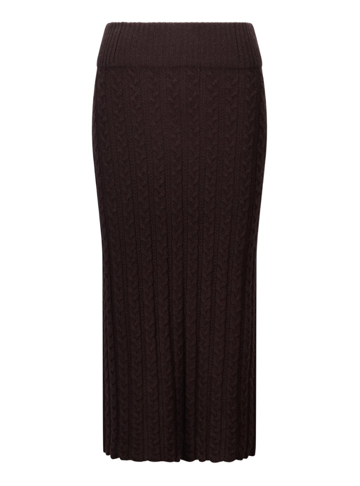Skjørt - Valencia Merino Skirt Dark Brown