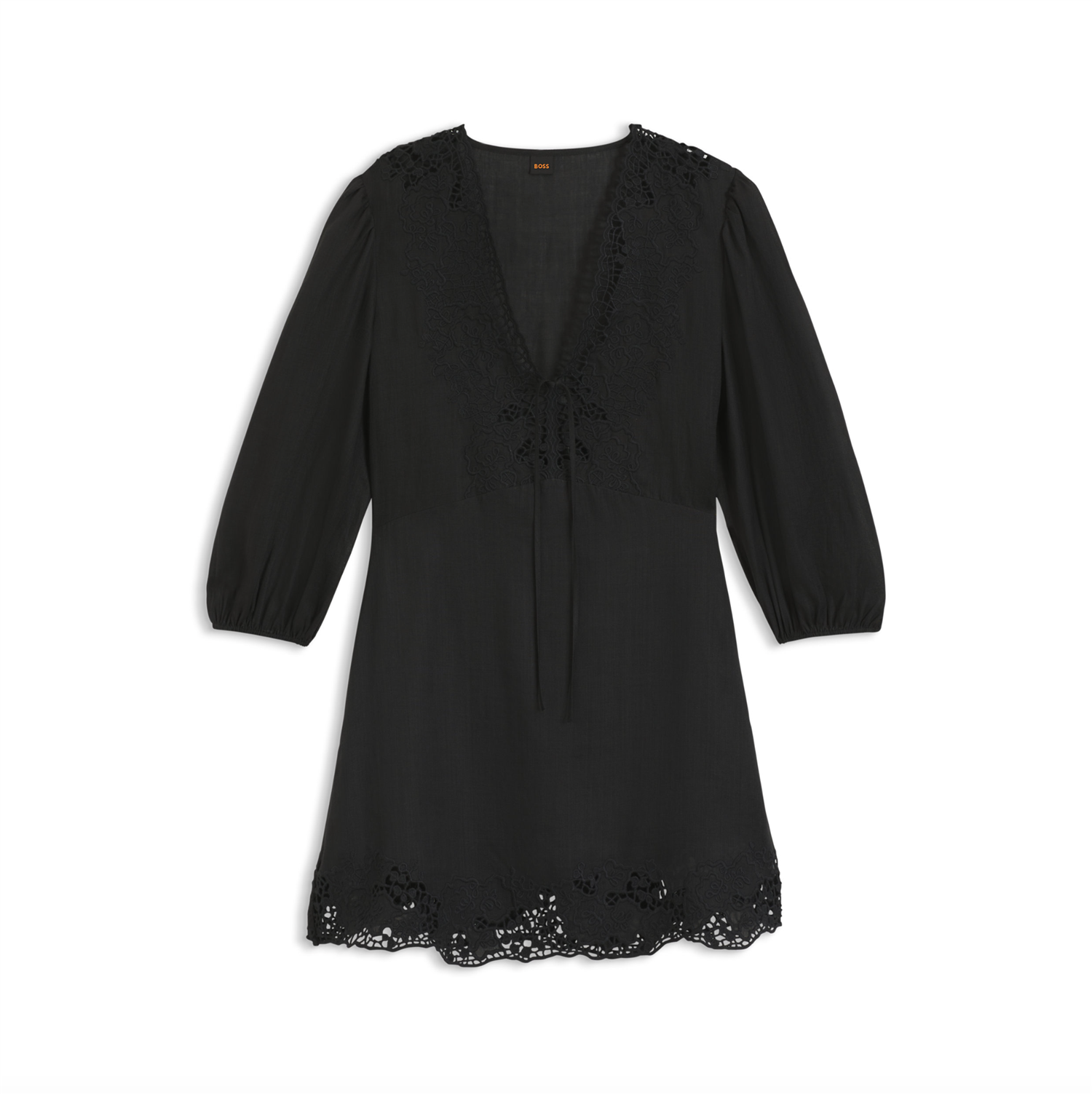 Kjole - A-line dress with embroidered details